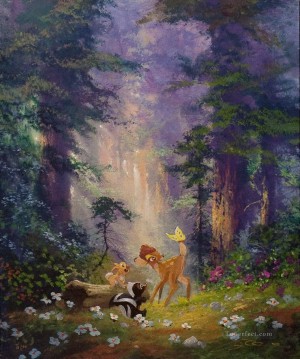 liebre ardilla y ciervo en el bosque animal Pinturas al óleo